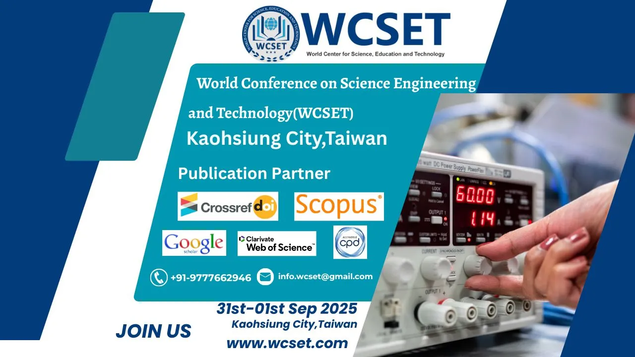 Science Engineering and Technology Conference in Taiwan